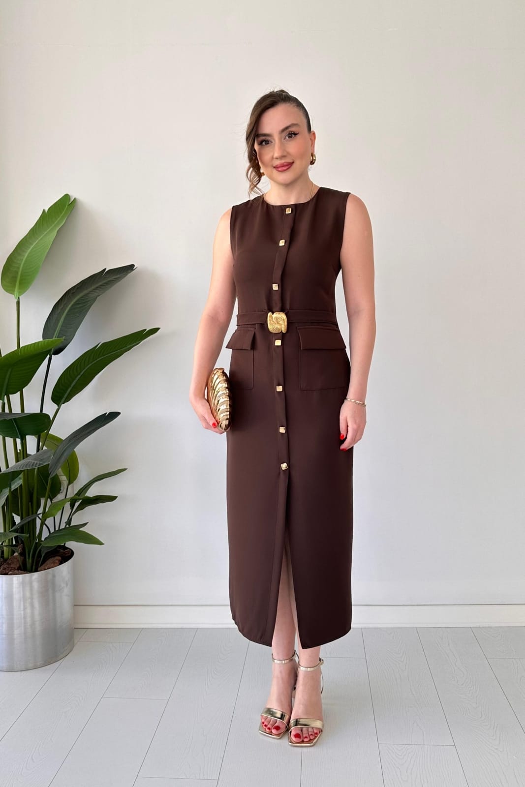 Stunning Belted Dress FT255