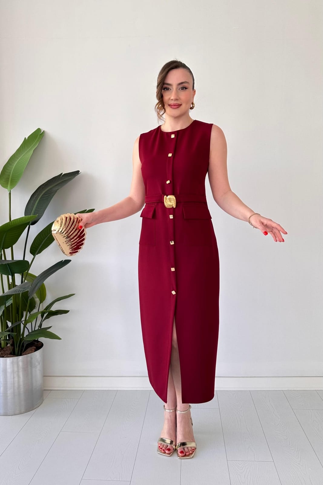 Stunning Belted Dress FT255