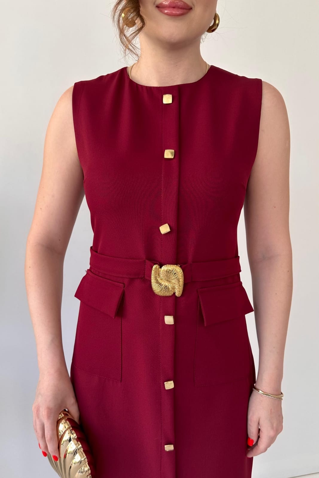 Stunning Belted Dress FT255
