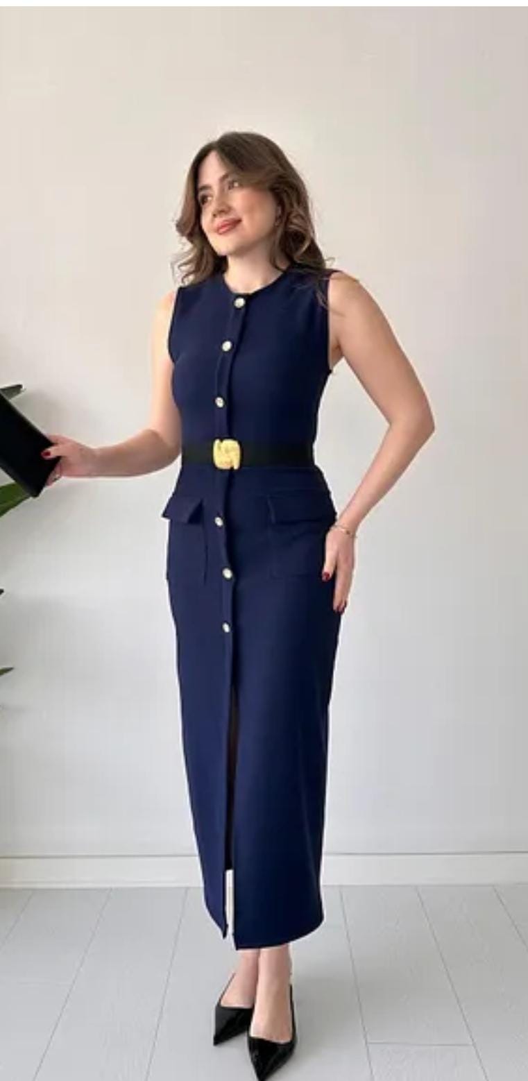 Stunning Belted Dress FT255