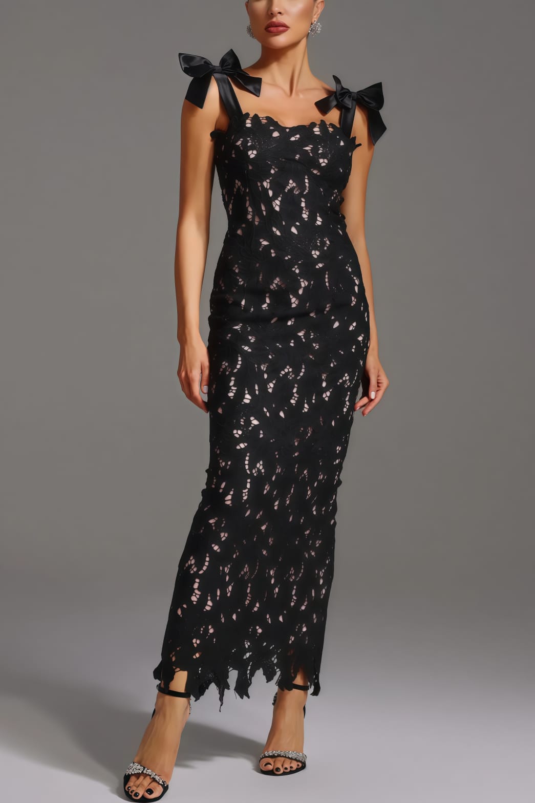 Lace Cut Out Dress FT265