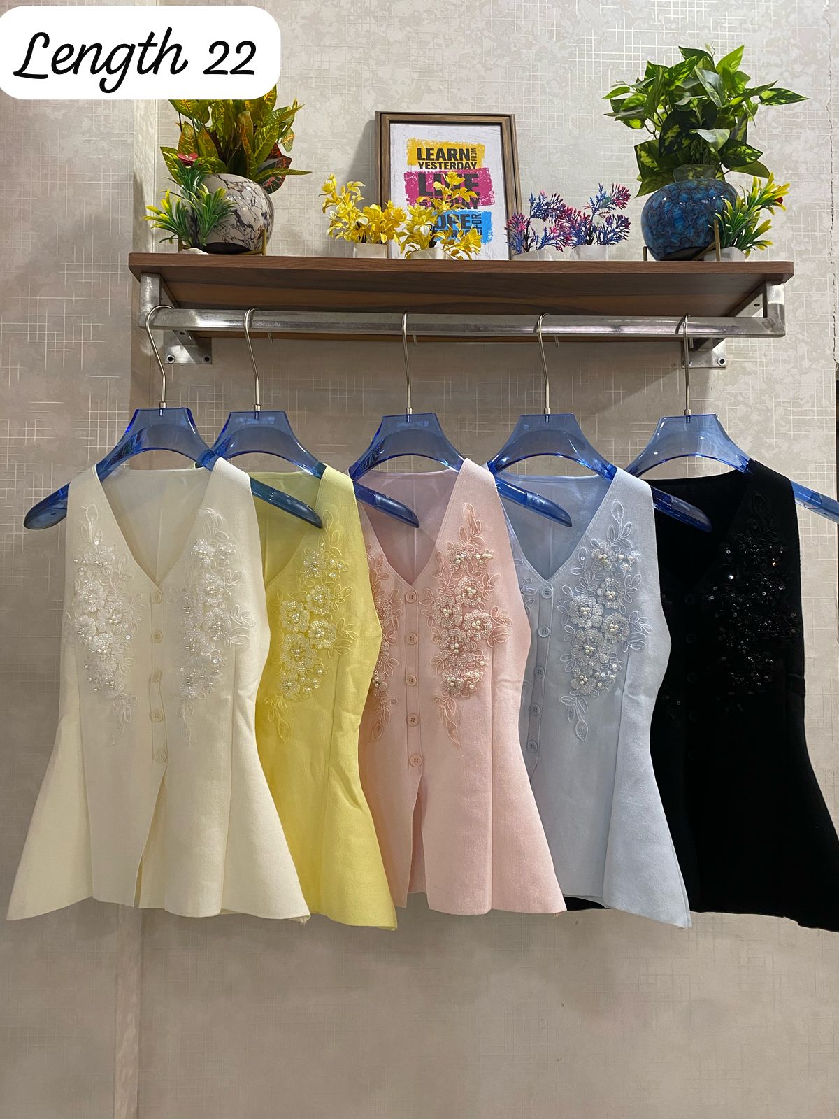 Embroidered Sleeveless Top FT272