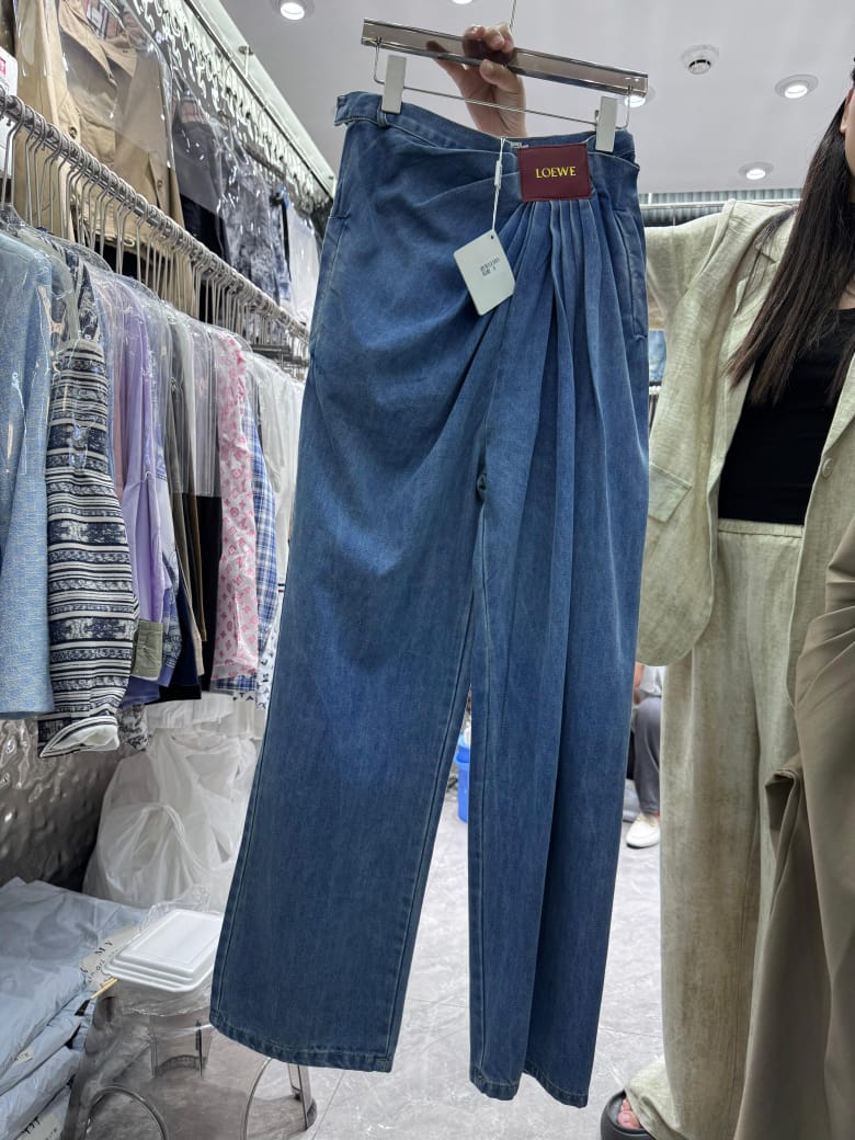 Denim Draped Jeans FT275