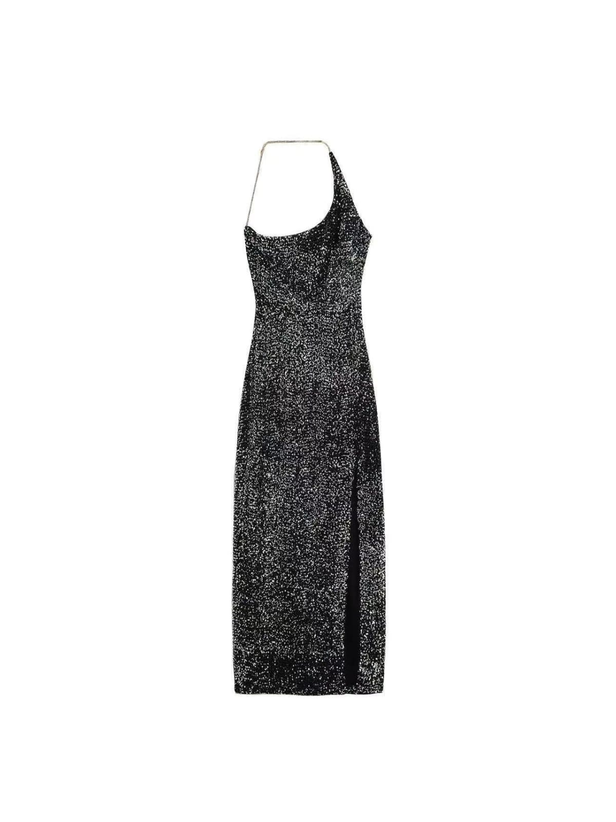 Stunning Asymmetric Sequence Dress FT294