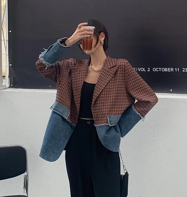Beautiful Denim Blazer FT299