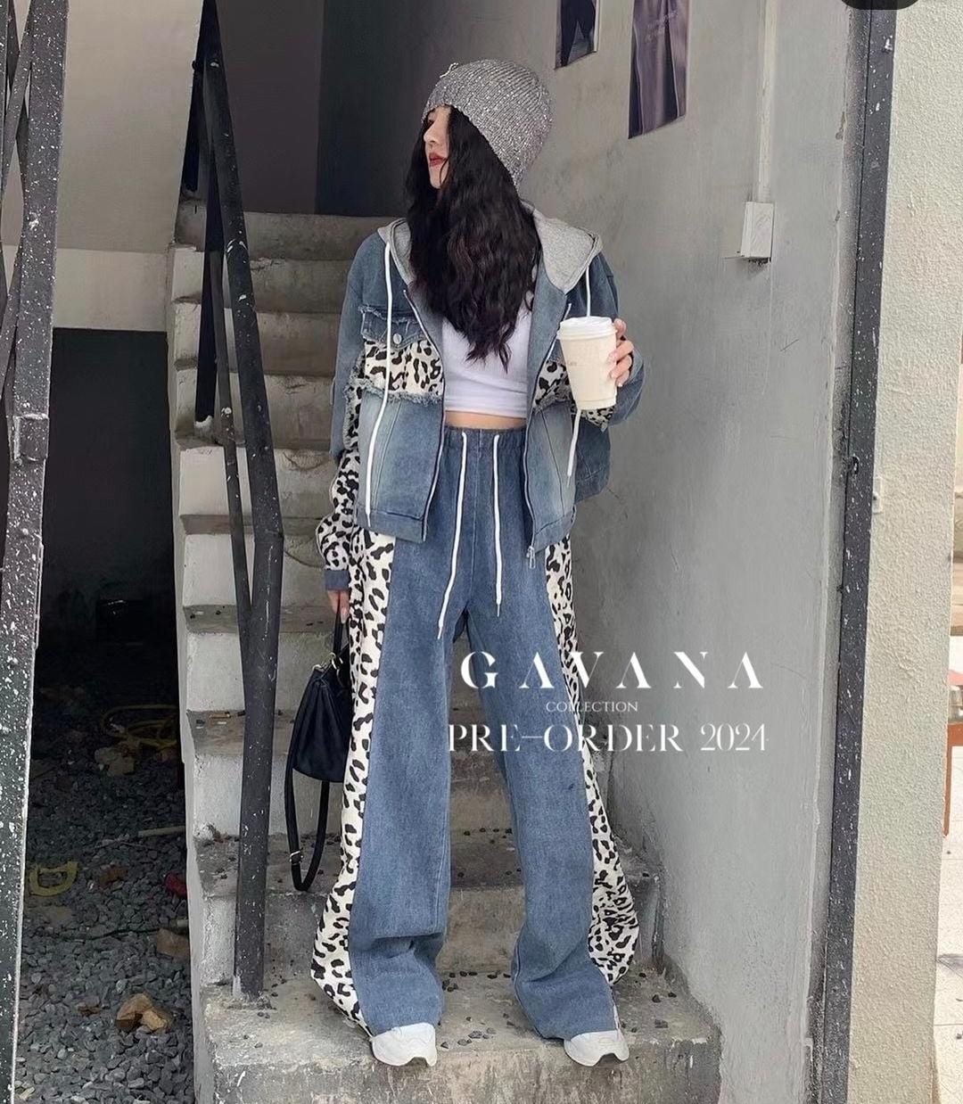 Denim Hooded Co-Ord Set FT300