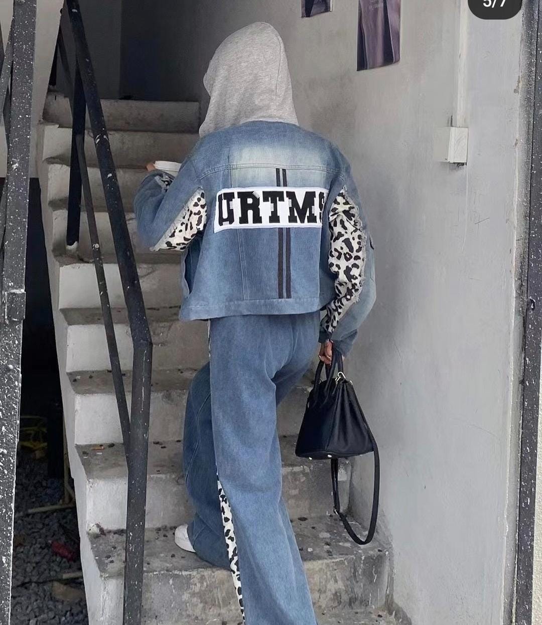 Denim Hooded Co-Ord Set FT300