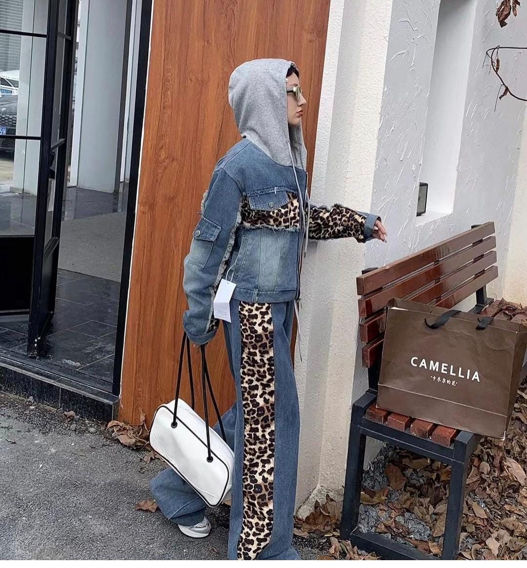 Denim Hooded Co-Ord Set FT300