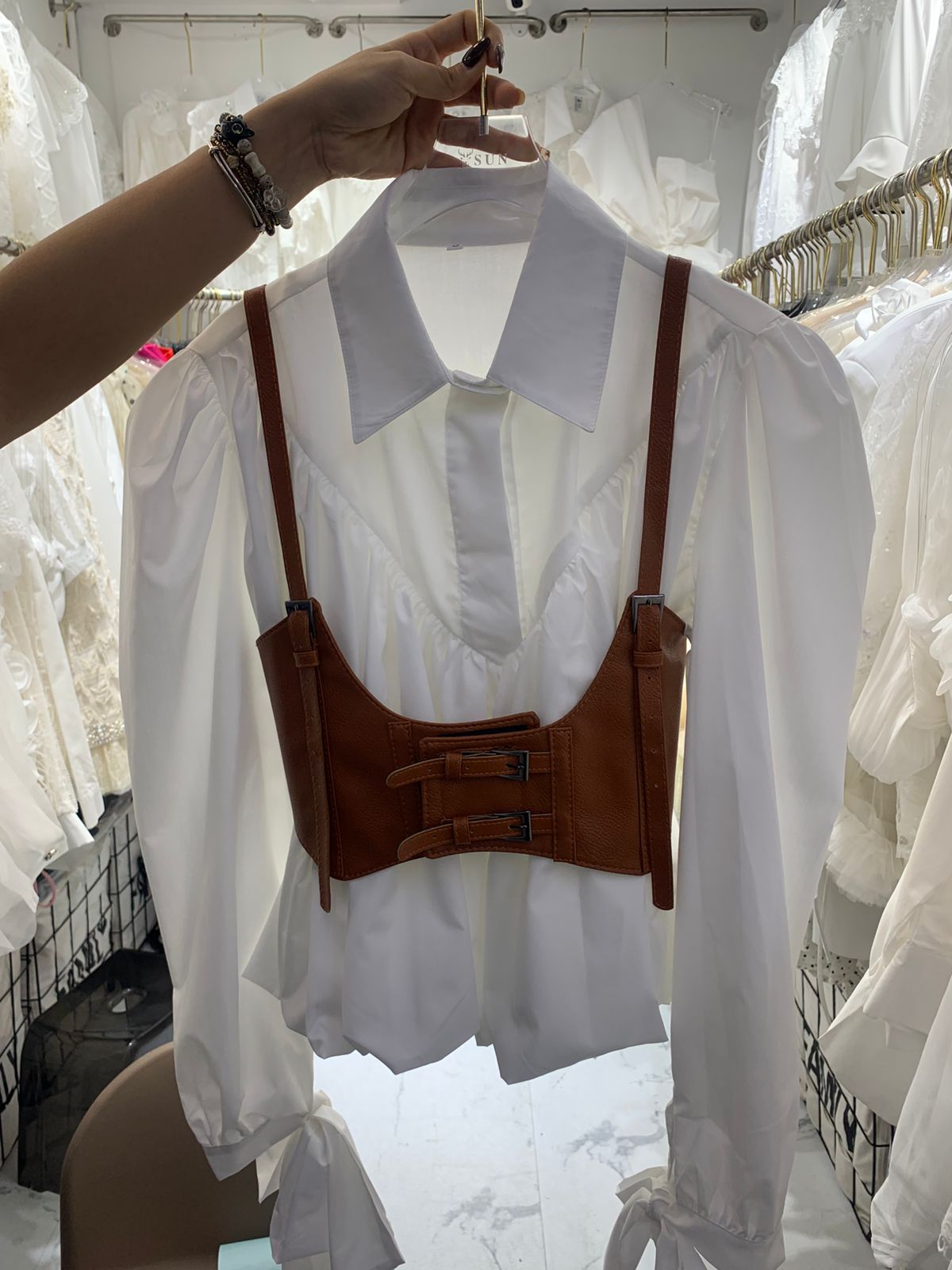 Corset Belt With Shirt FT288