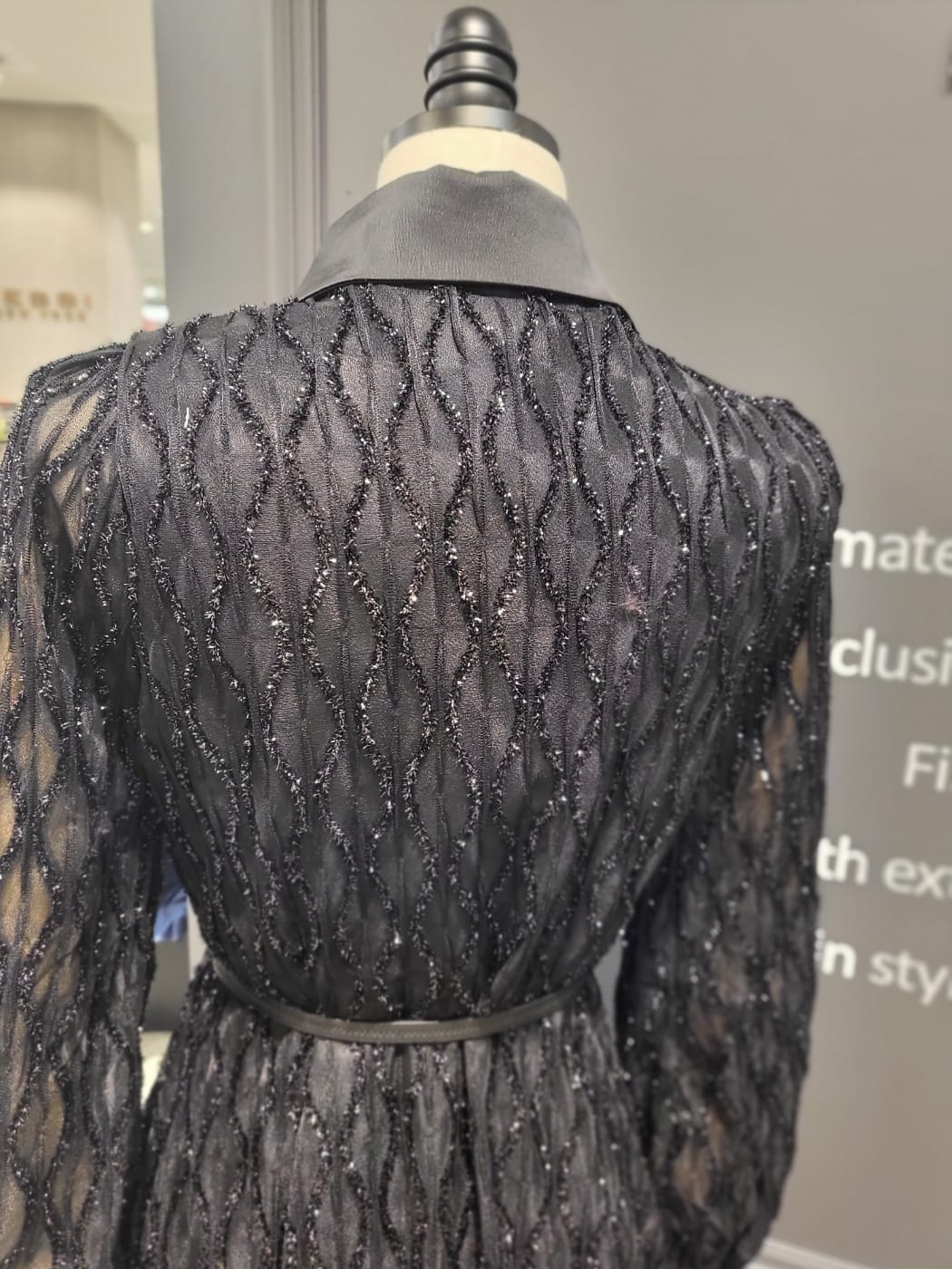 Buttoned embellished dress FT326