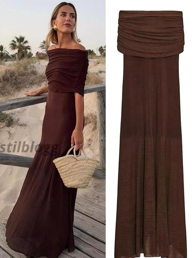 Off Shoulder Luxe Knit Dress FT339