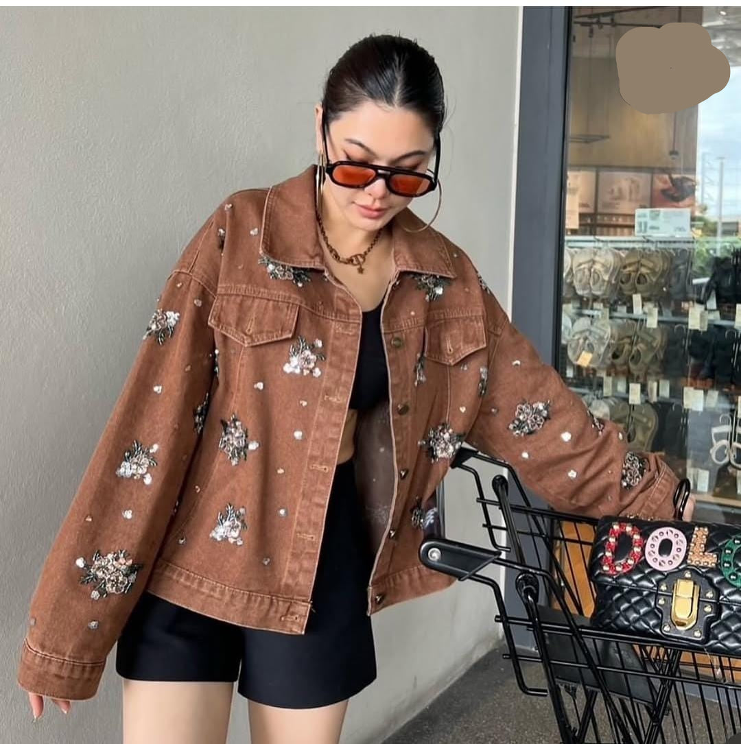 Embellished Denim Jacket FT344