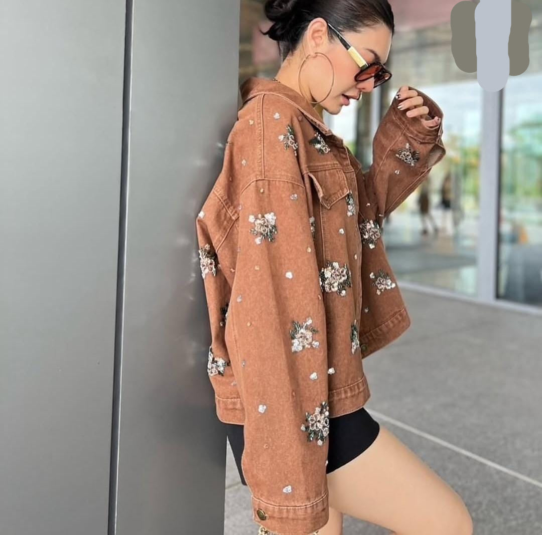 Embellished Denim Jacket FT344