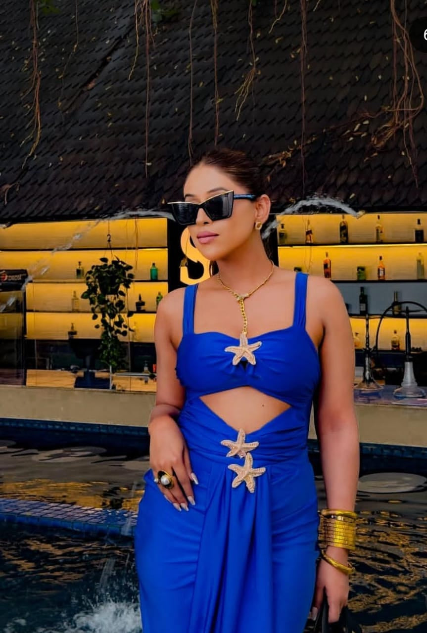 Starfish Embellished Cutout Swimsuit With Skirt FT351