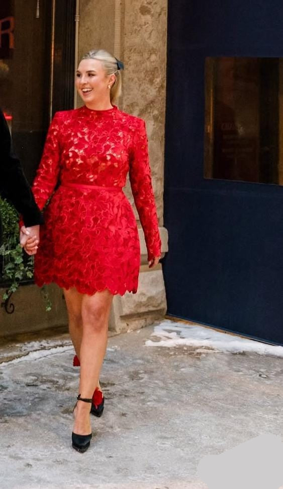 Beautiful Lace Detailed Dress With Belt FT365