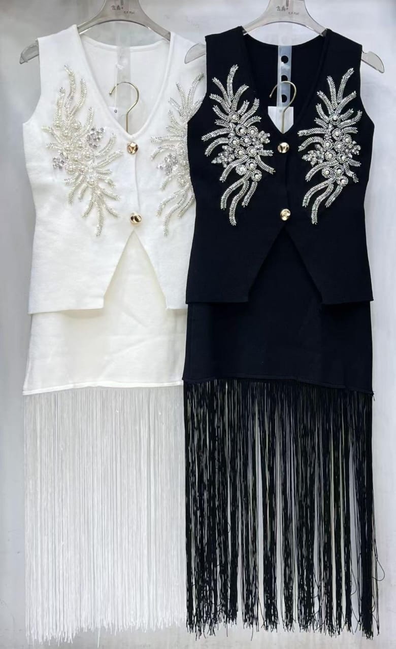 Beautiful Embellished Skirt Co-Ord Set FT374