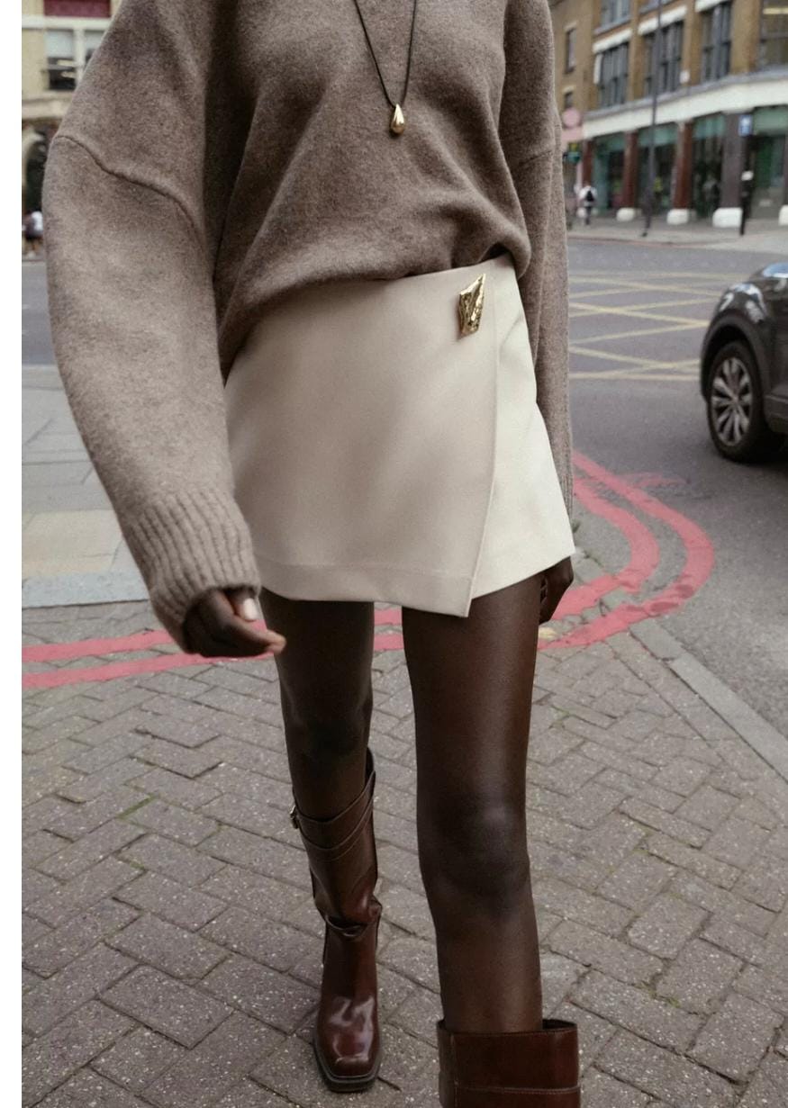 Trending Asymmetrical Skorts FT385