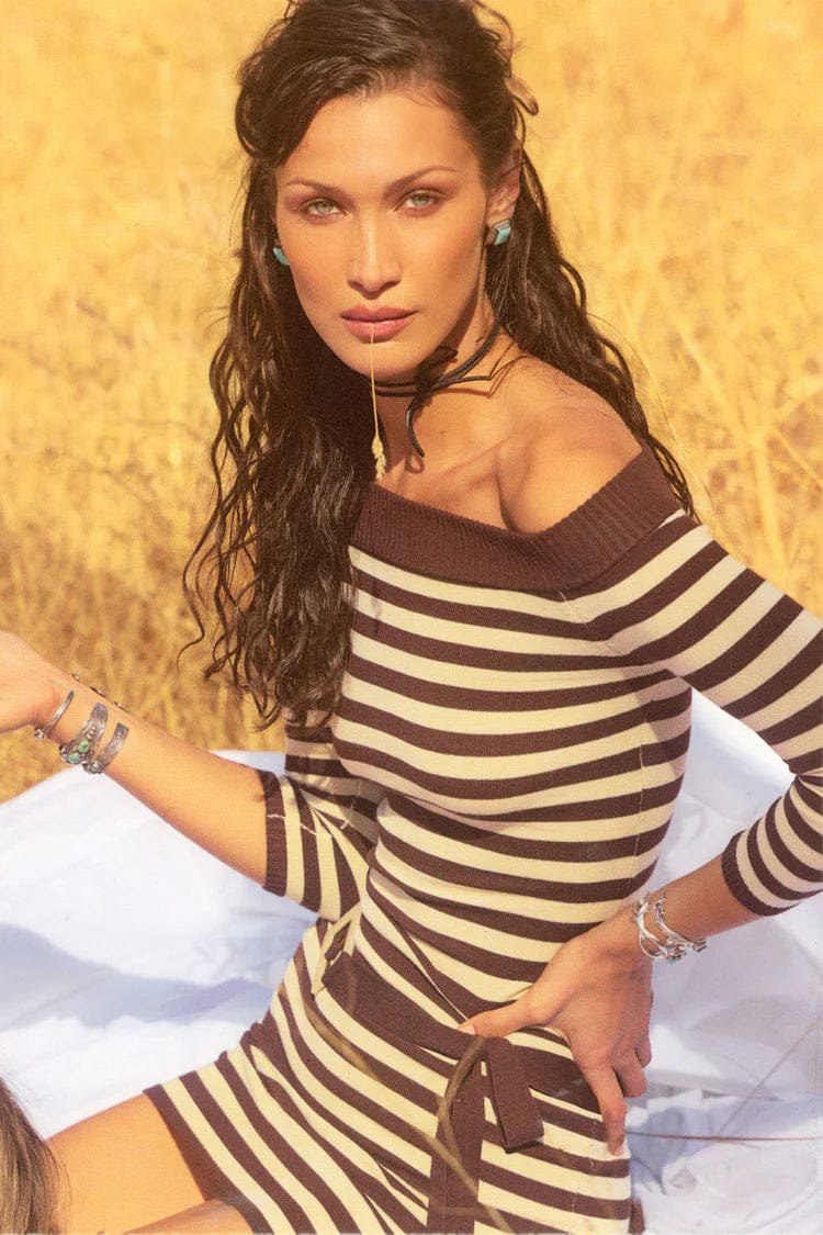 Ribbed Knitted Dress FT386
