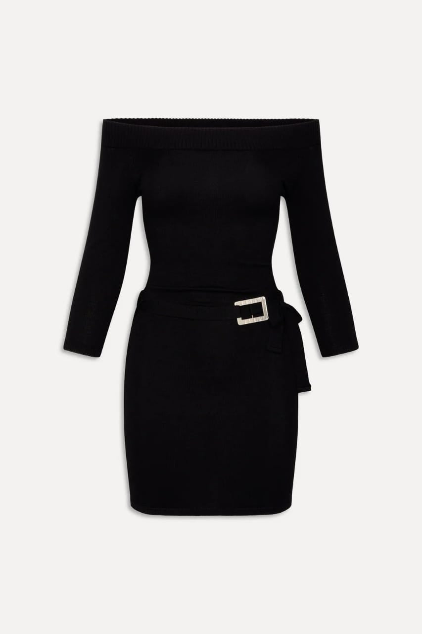 Ribbed Knitted Dress FT386