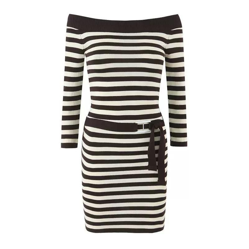 Ribbed Knitted Dress FT386