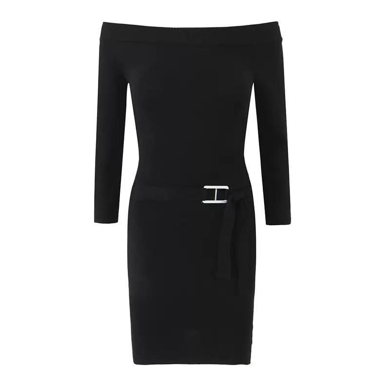 Ribbed Knitted Dress FT386