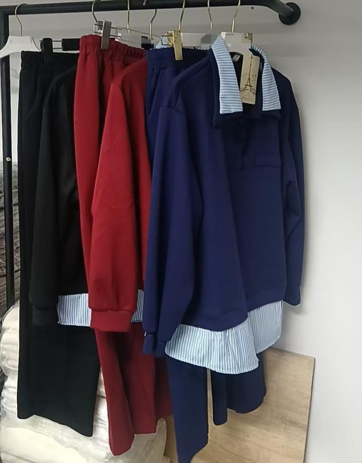 Striped Luxe Coord Set FT391