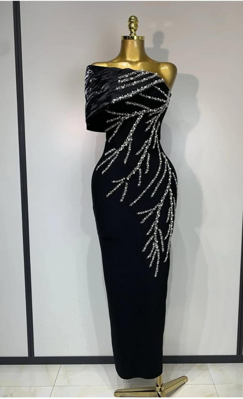 Embellished Velvet Dress FT442