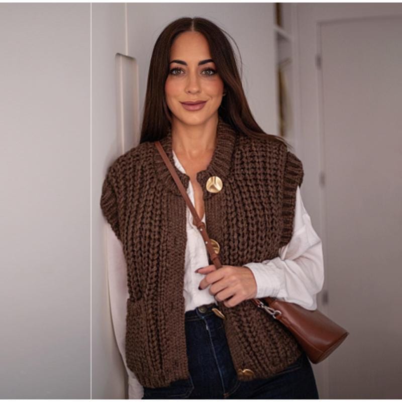 Chunky Knit Sweater Vest FT482