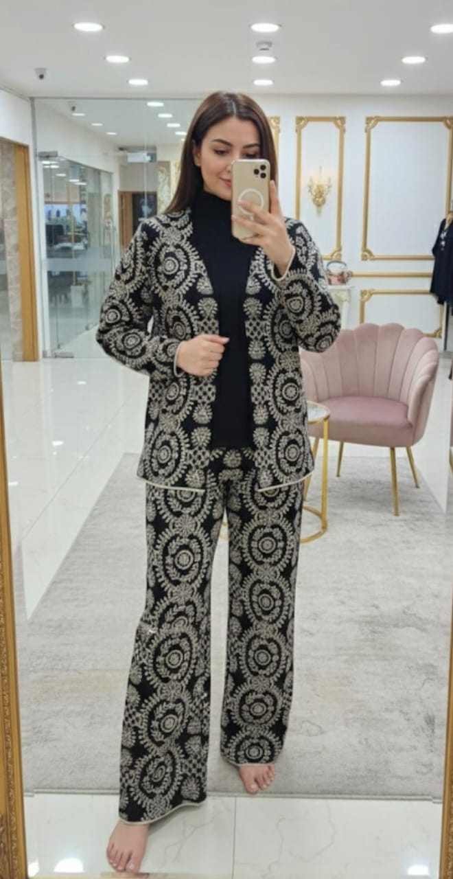 Athens Woolen 3 pcs Coord Set FT493