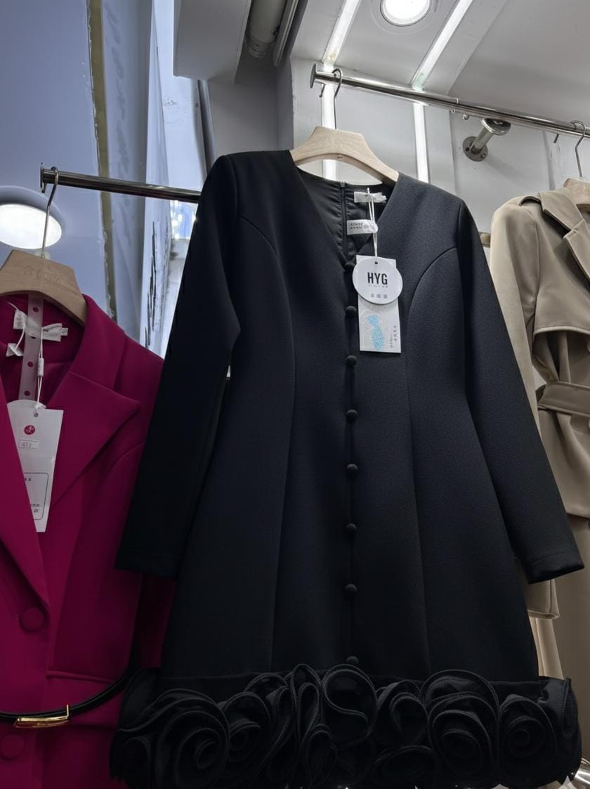 Sculpted Ruffle Dress FT526