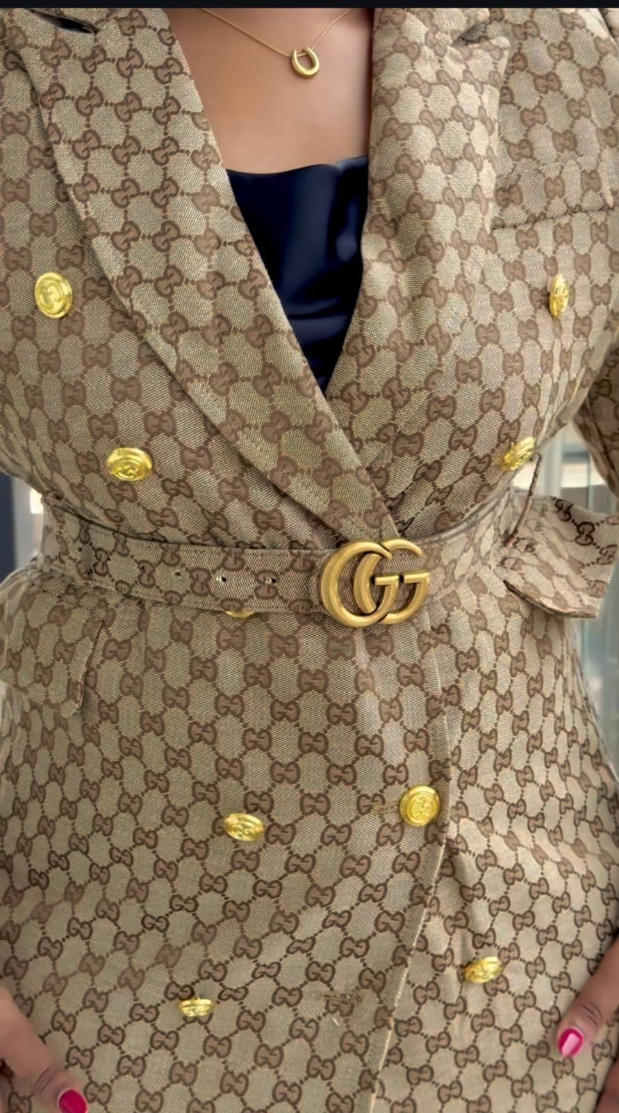 Branded Luxe Long Blazer Set FT554