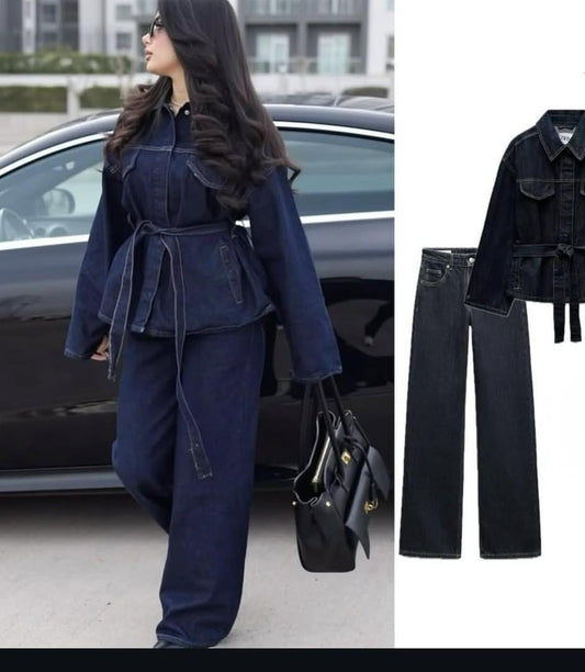 Denim Luxe Coord Set FT559