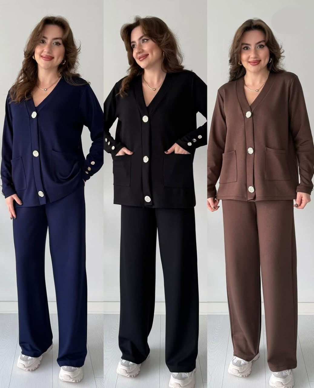 Woolen Pocket Style Coord Set FT597