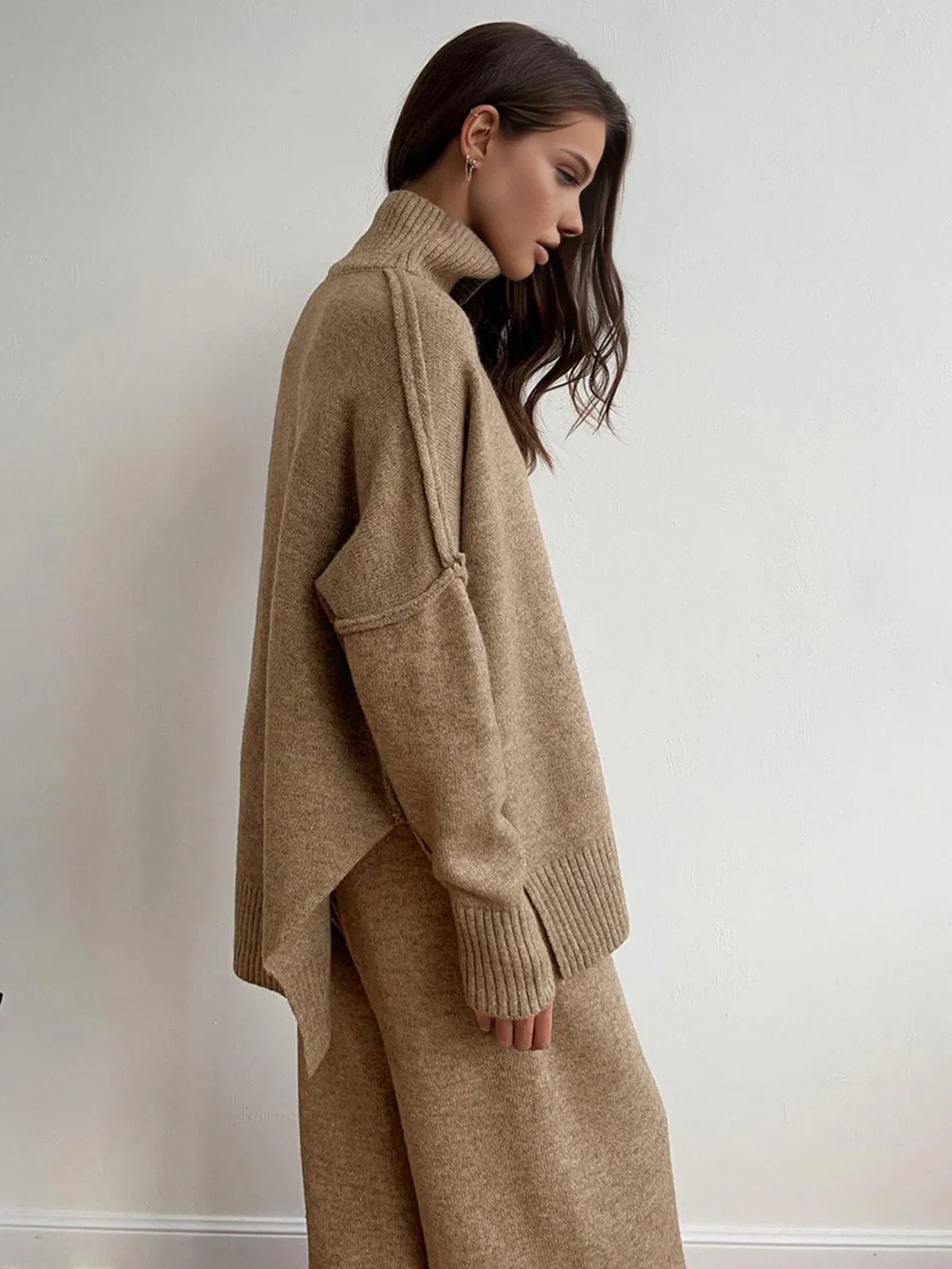 Azira Turtle Neck Woolen Set FT605