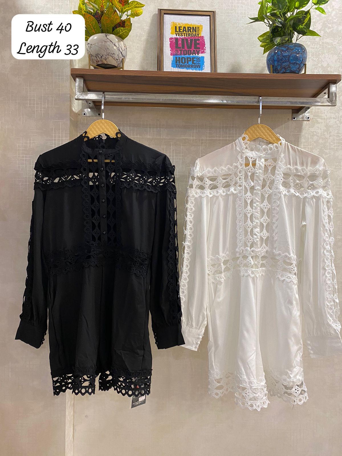 Elegant Cutwork Romper FT644