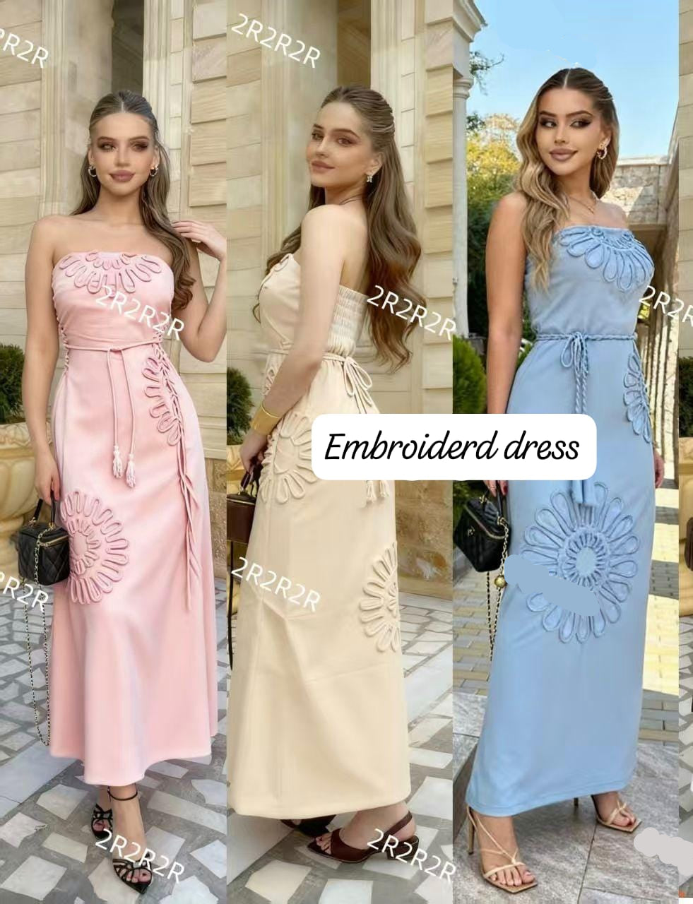 Elegant Embroidered Dress FT655