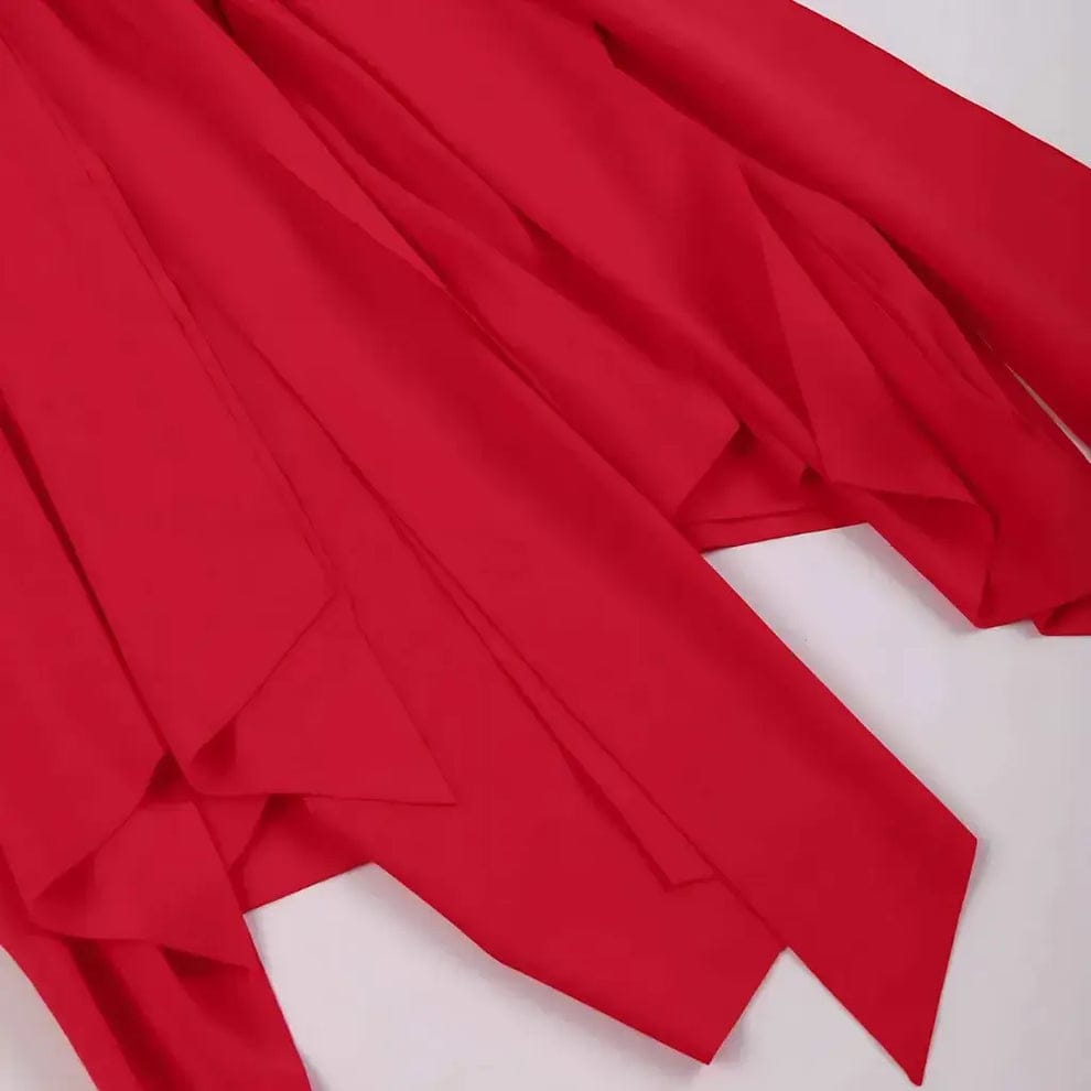 Bandeau Set With Knotted Fringe Skirt FT676