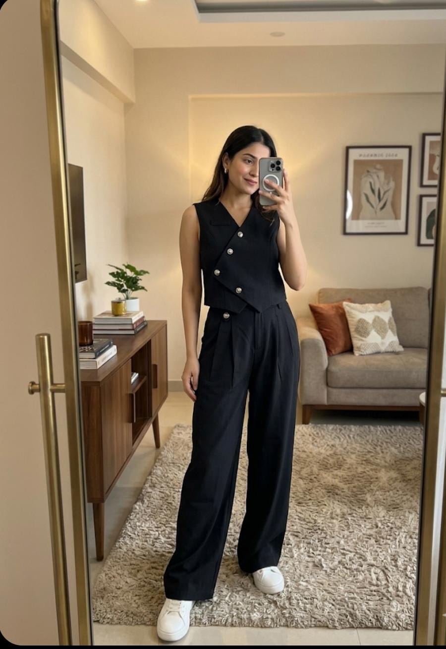 Buttoned Formal Set FT695