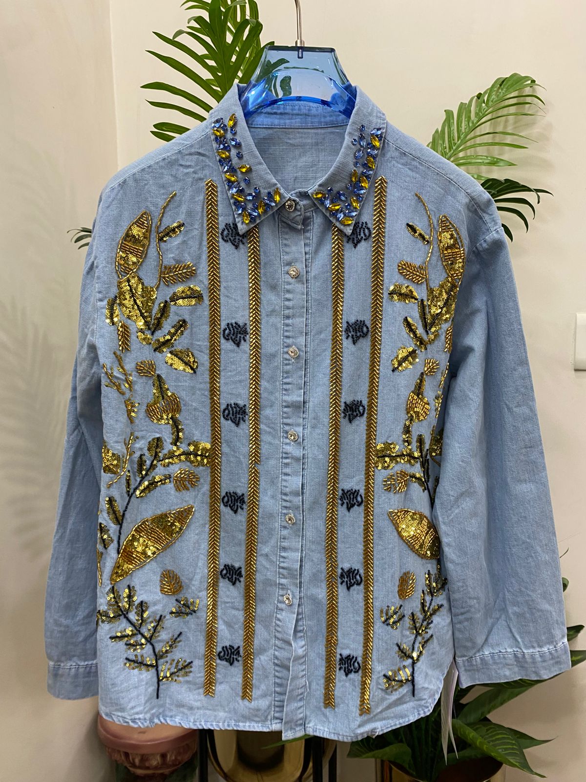 Allure Denim Handwork Shirt FT741