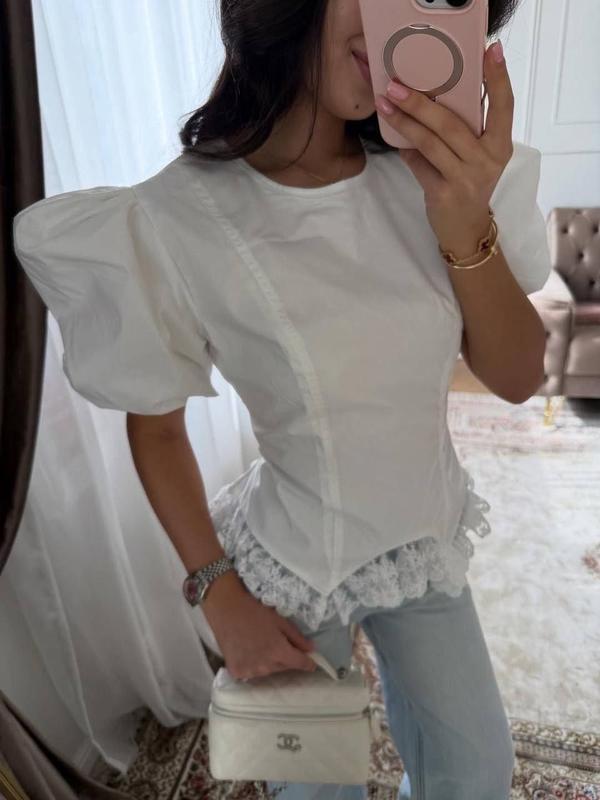 Stunning Lace Cotton Top FT833