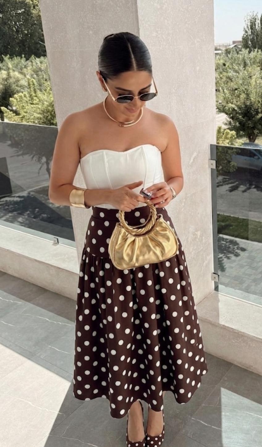 Stunning Polka Dot Skirt FT885