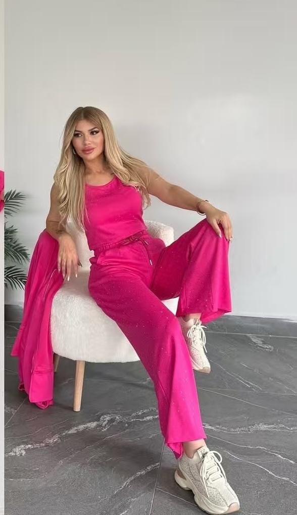 Beautiful Track Suit With Inner Crop Top FT238