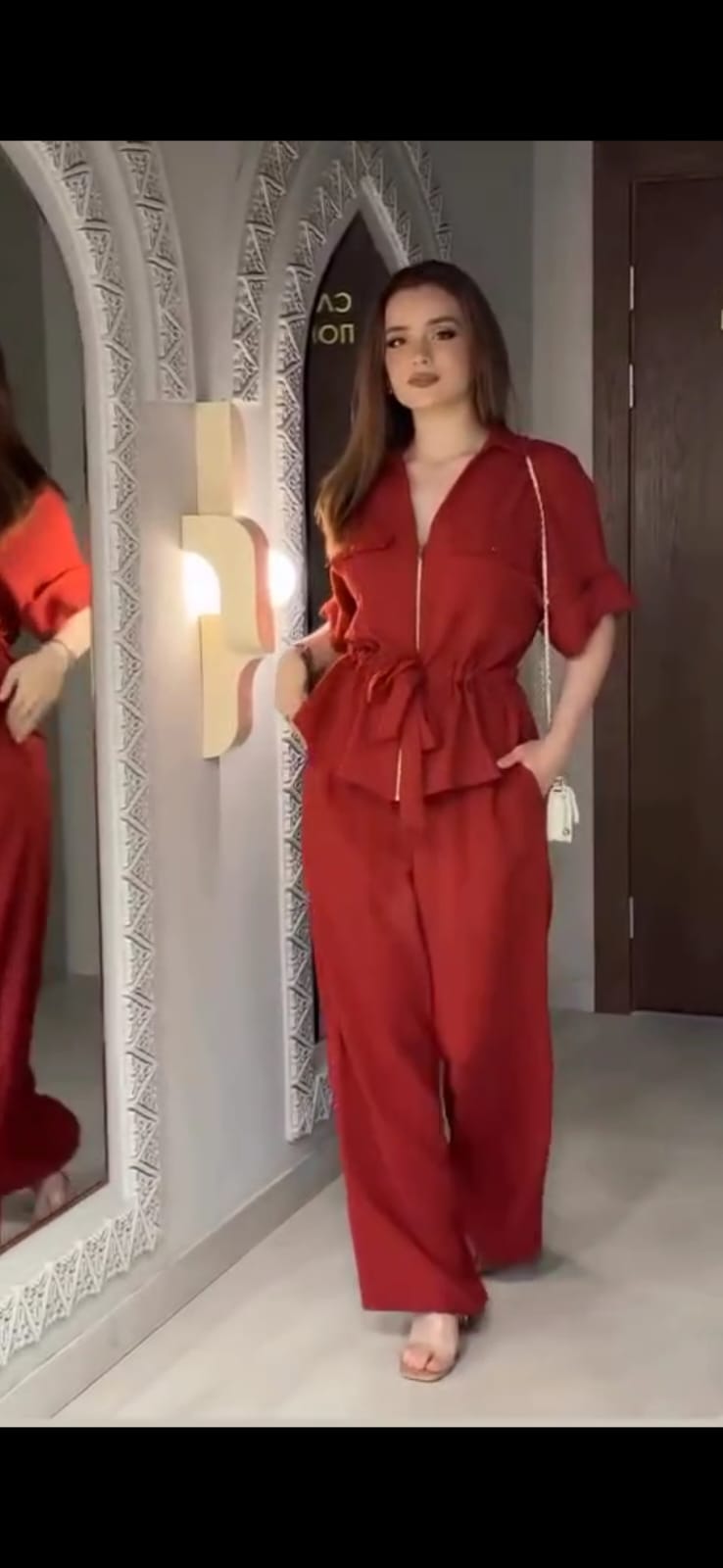 Beautiful Cotton Linen Co-Ord Set FT158