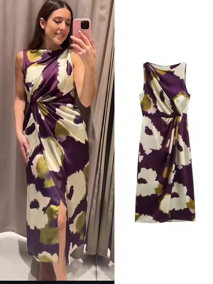 Beautiful Dress With Cut FT046