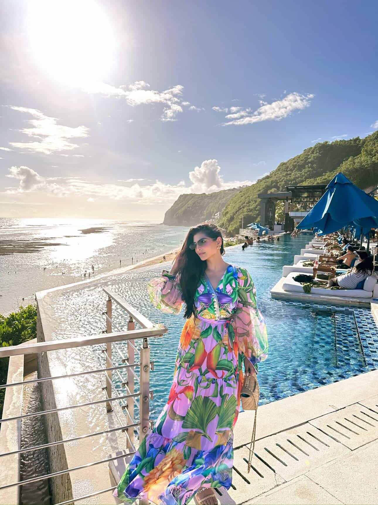 Multicolored Swimsuit with Wrap Around Skirt FT640