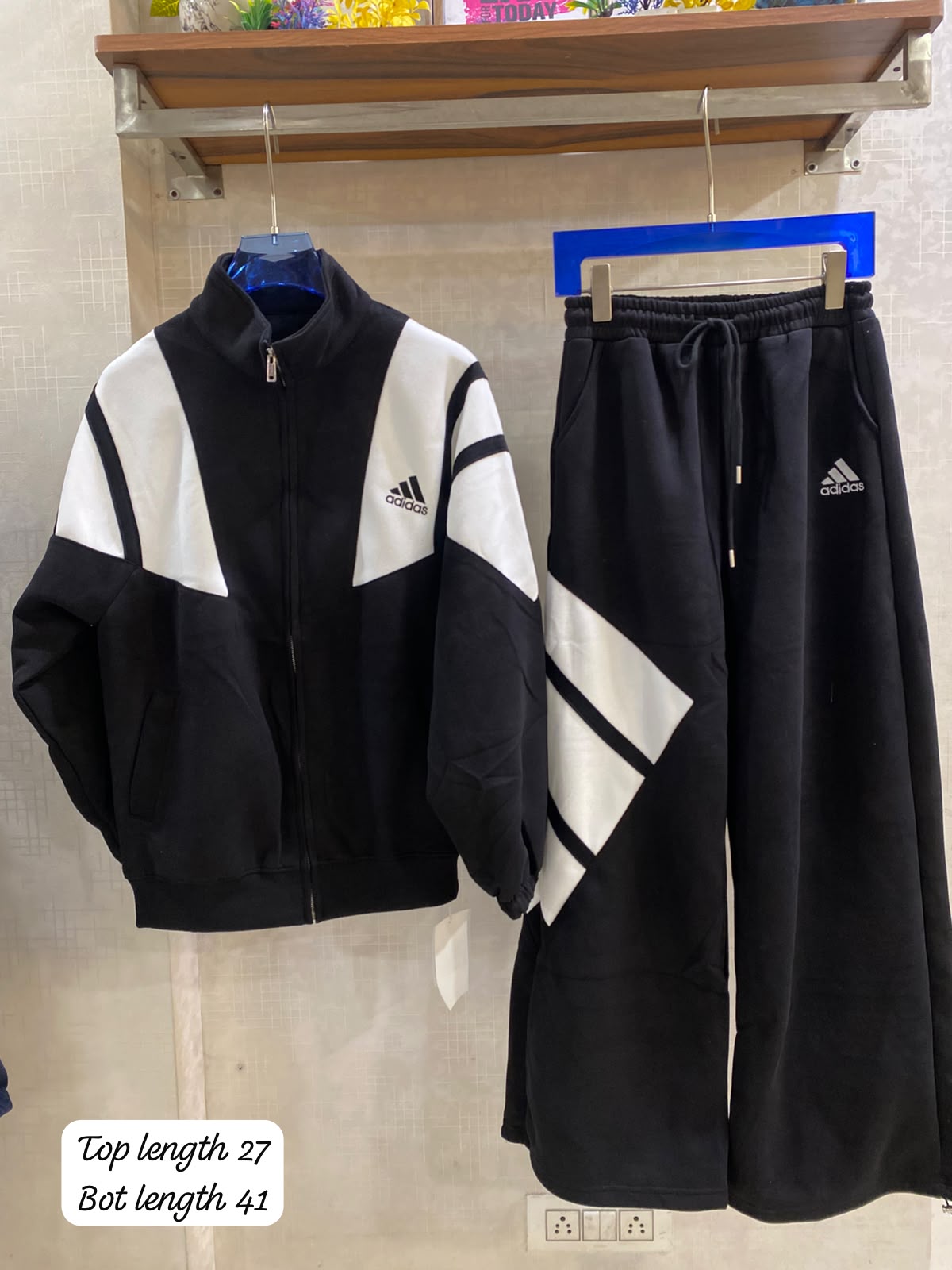 Elegant Retro-Revival Color block oversize Set FT965