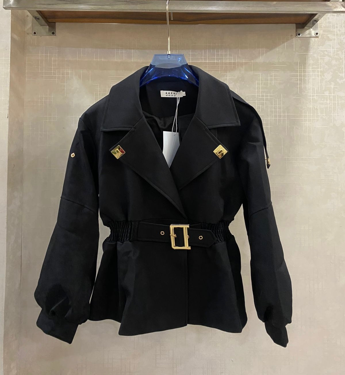 Modish Belted Trench Blazer FT437