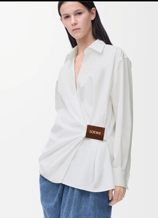 Exclusive Side Draped Shirt FT353