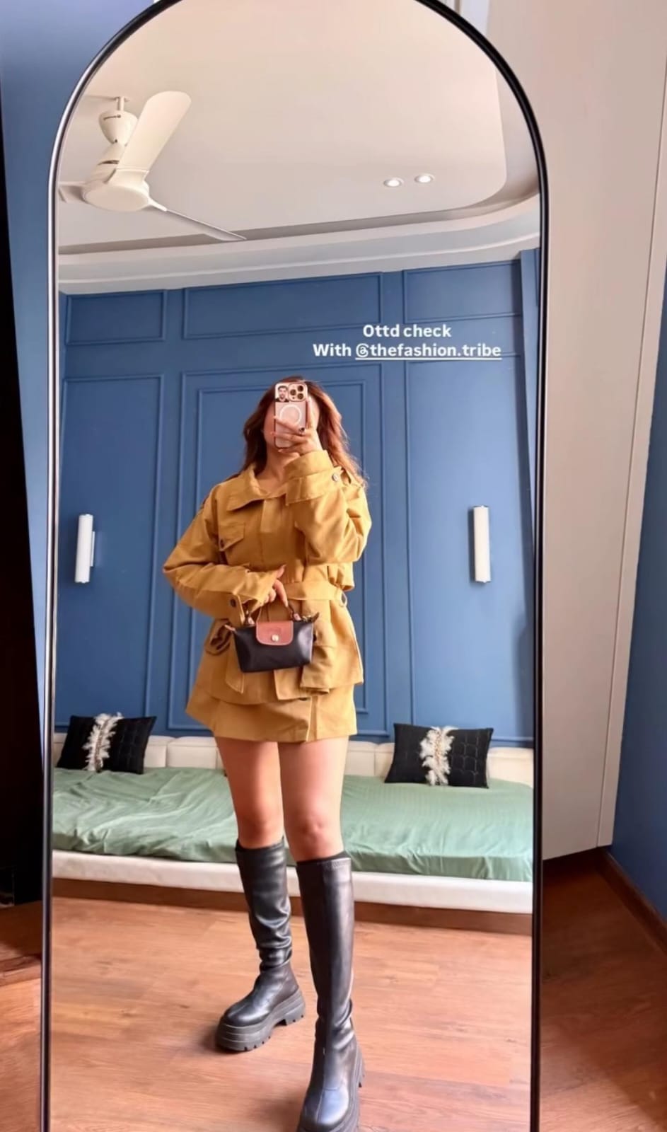 Oversize Trench Coat With Skirt FT577