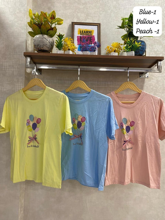 Beautiful Balloon Print Top FT176